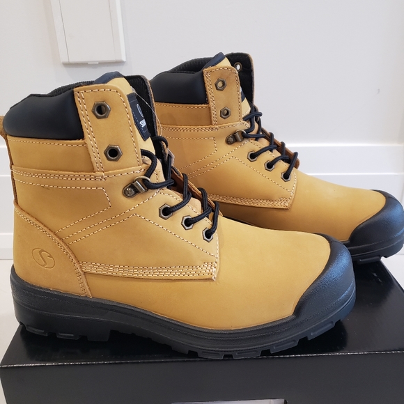 Brand new Men's Sven 2.0 6" steel toe leather work boots- 620, men's size 42 eee - Picture 3 of 9